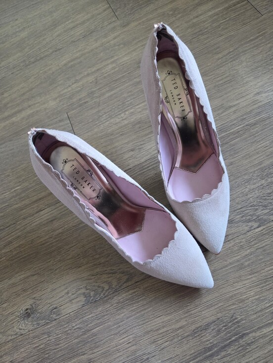 Ted Baker Shoes - Ted Baker Blush Scalloped Pointed-Toe Heels